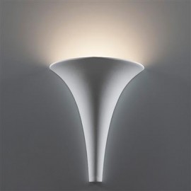 Domus-BF-2185 Ceramic Funnel Wall Light - Raw / G9